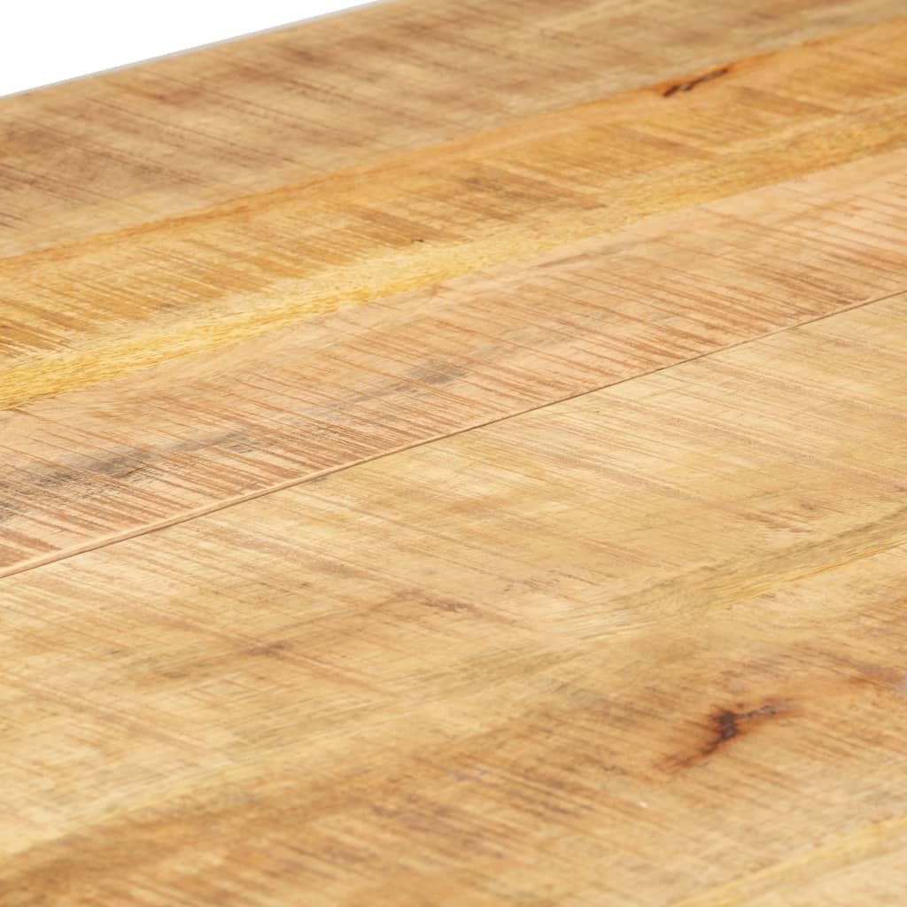 Table de salle à manger industrielle bois de manguier brut